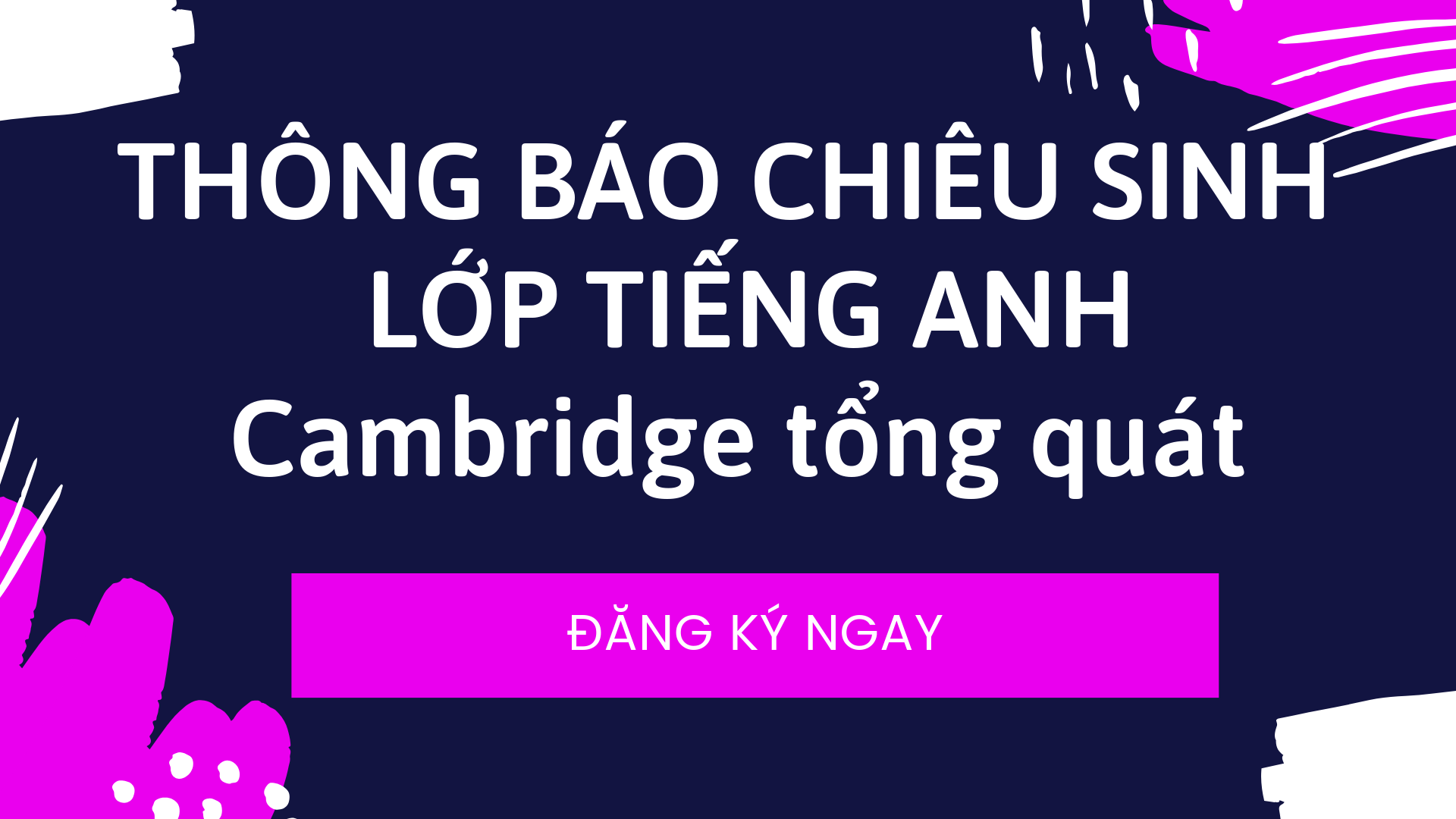 Chieu Sinh Lop Tieng Anh